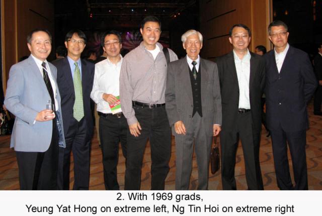 02. 1969 grads, Yang Yat Hong on extreme left to Ng Tin Hoi on extreme right