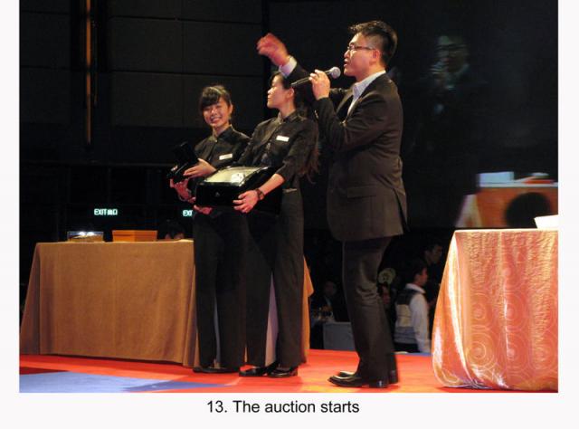 13. The auction starts