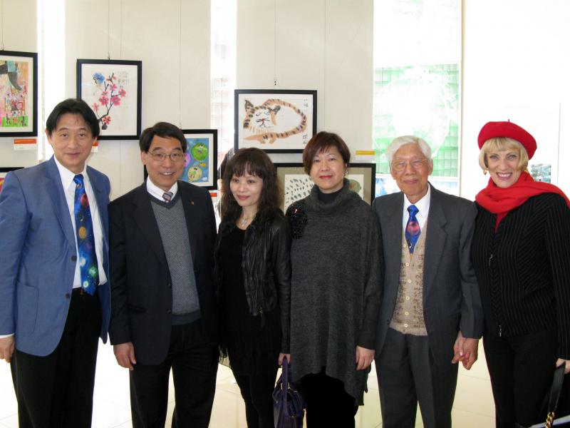02 Platform Party. Prof Lam, Prof Chan, Dr Li, Prof Man, Mr Tam, Mrs Walters