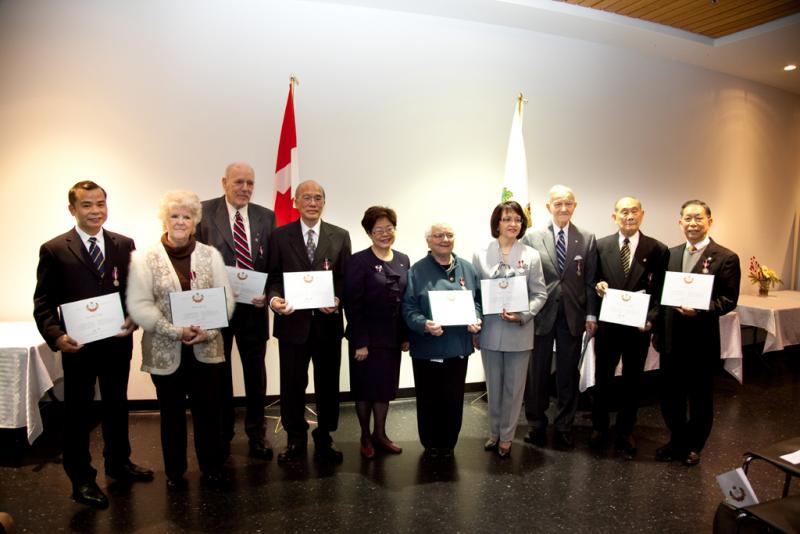 Recipients at Richmond, BC