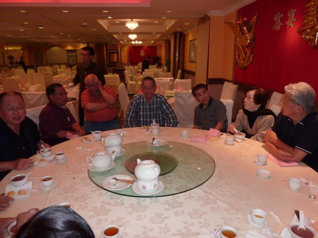 Dinner on June 19, Ken Chan and Sonny Sie on the right