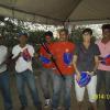 All happy faces, new equipment for the team!