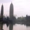 The Triple Pagodas of Dali