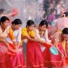 Water Splashing at Dai Cultural Village