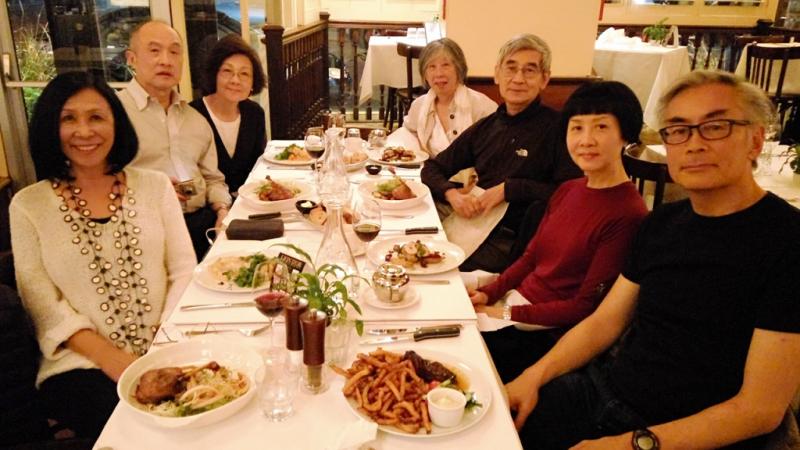 Dinner photo with MK,YK,Edwin