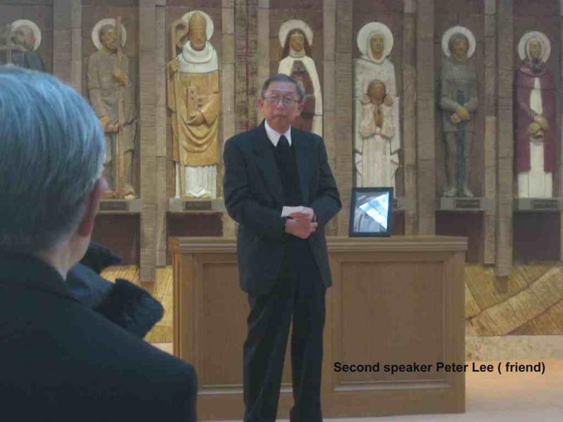 7. Second speaker Peter Lee (  friend) 