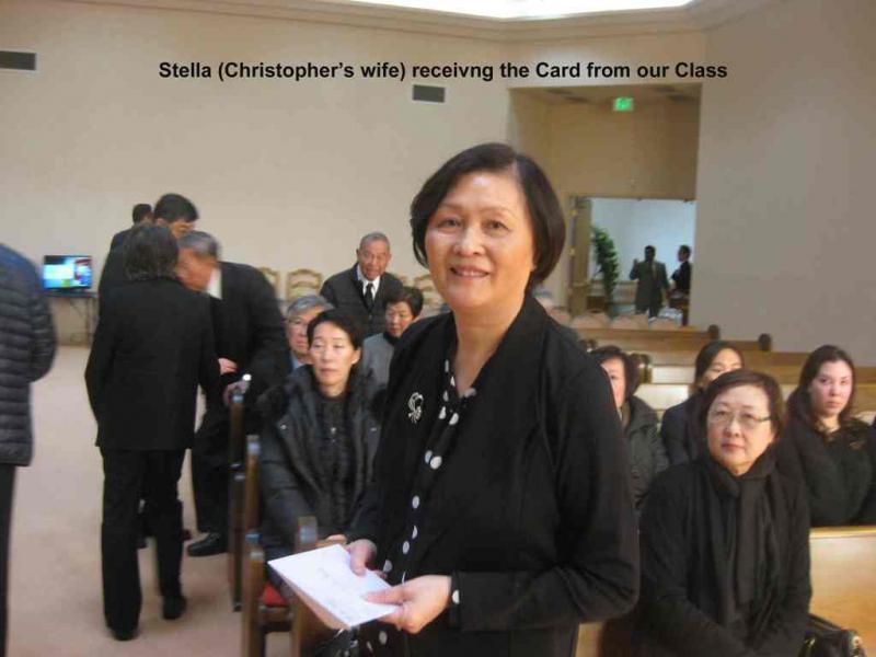 9. Stella ( wife) receivng  Card