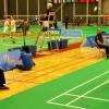 Wilfred Wei ('69) at Pan Am Junior Badminton as Line Judge