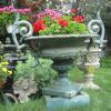 antique cast iron urn