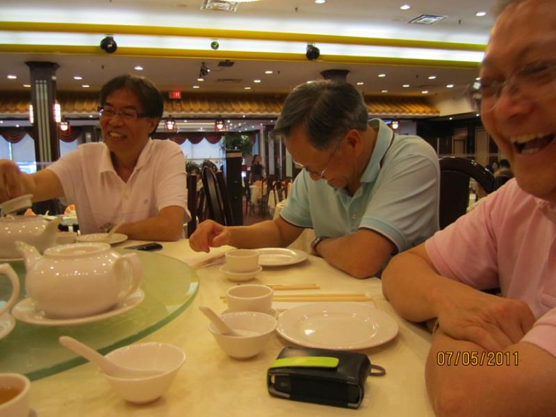 Trading WYK stories at dinner