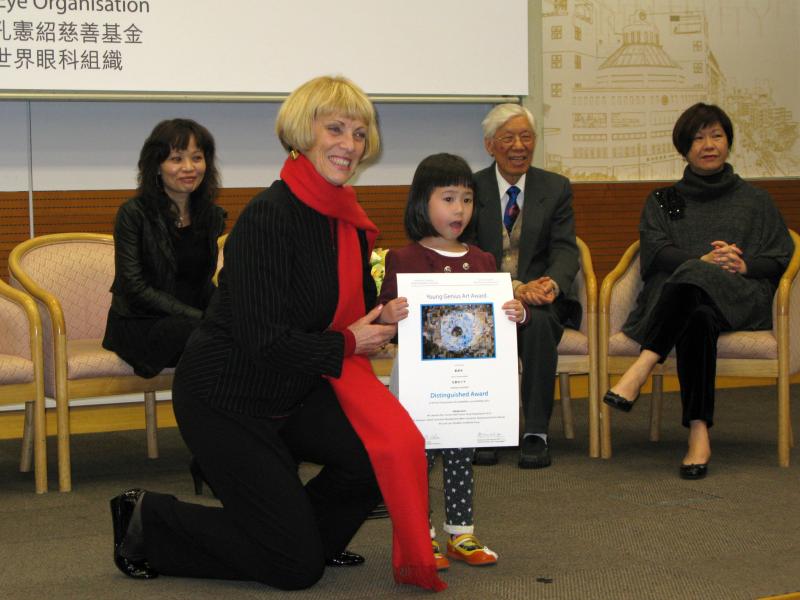 13 Walters present prize to winner