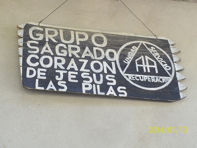 Sign outside our clinic at Las Pilas
