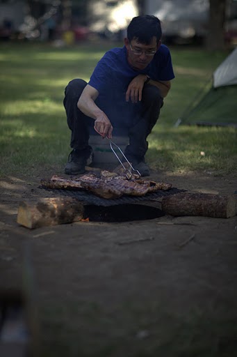 THE PIT MASTER AT WORK